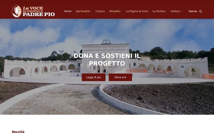 Screenshot of lavocedeidiscepolidipadrepio.it