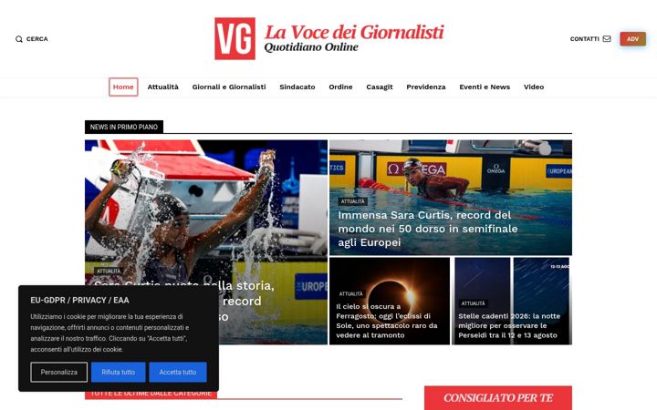 Screenshot of lavocedeigiornalisti.com