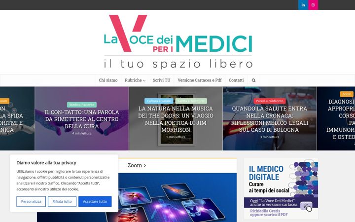 Screenshot of lavocedeimedici.it