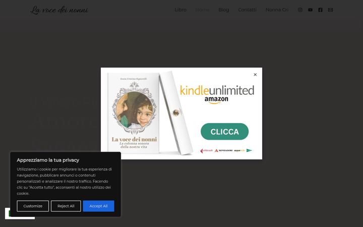 Screenshot of lavocedeinonni.net