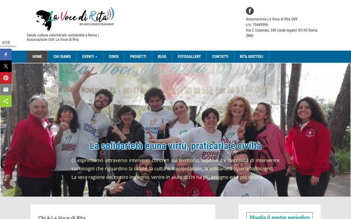 Screenshot of lavocedirita.it
