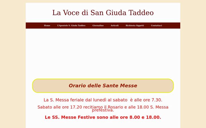 Screenshot of lavocedisangiuda.com