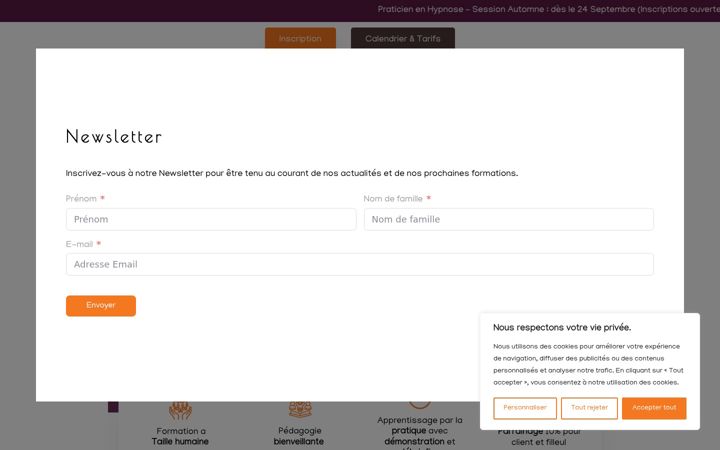 Screenshot of lavoiedelhypnose.fr