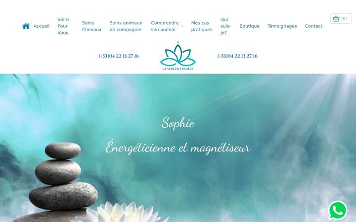 Screenshot of lavoiedelumiere.fr