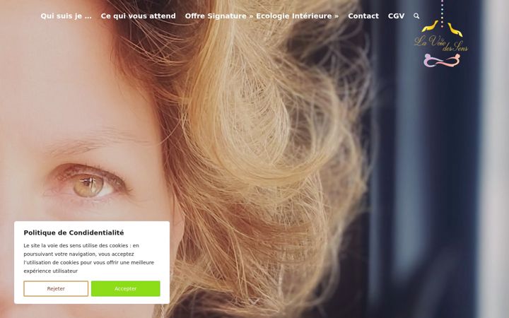 Screenshot of lavoiedessens.org