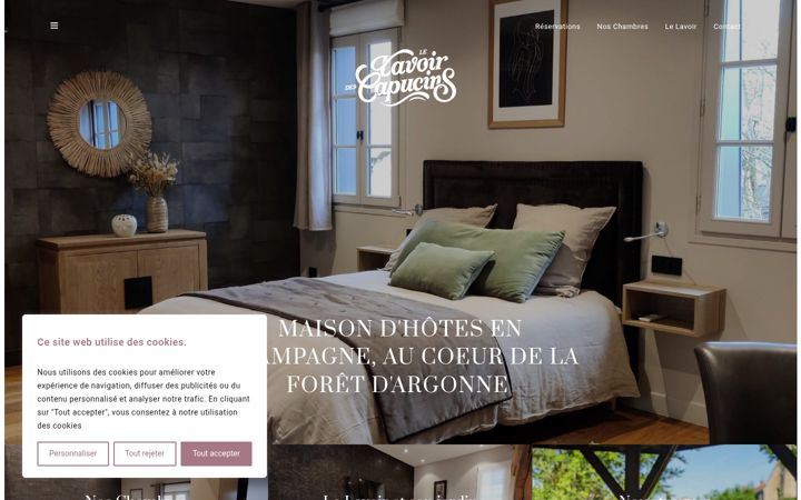 Screenshot of lavoirdescapucins.fr