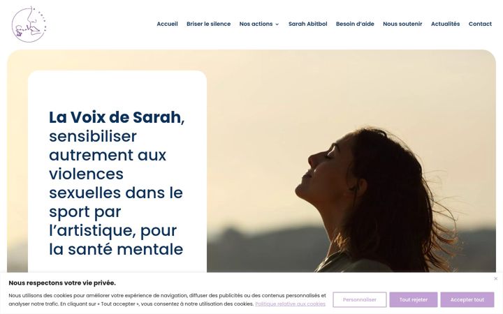 Screenshot of lavoixdesarah.org