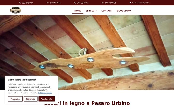 Screenshot of lavoriinlegnopesarourbino.it
