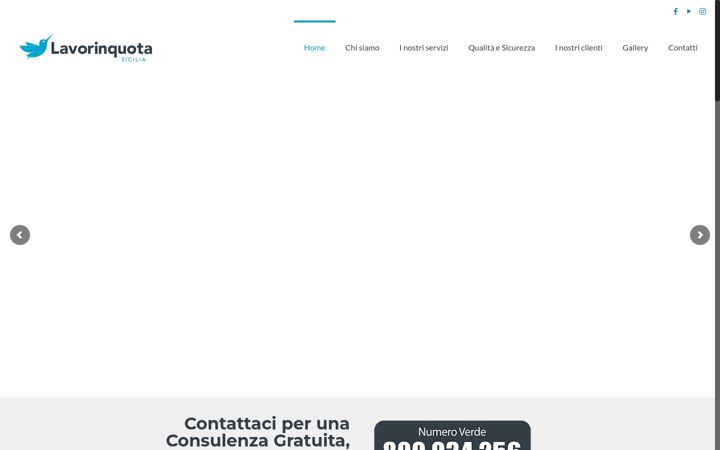 Screenshot of lavoriinquotasicilia.it