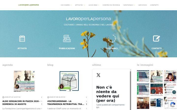 Screenshot of lavoroperlapersona.it