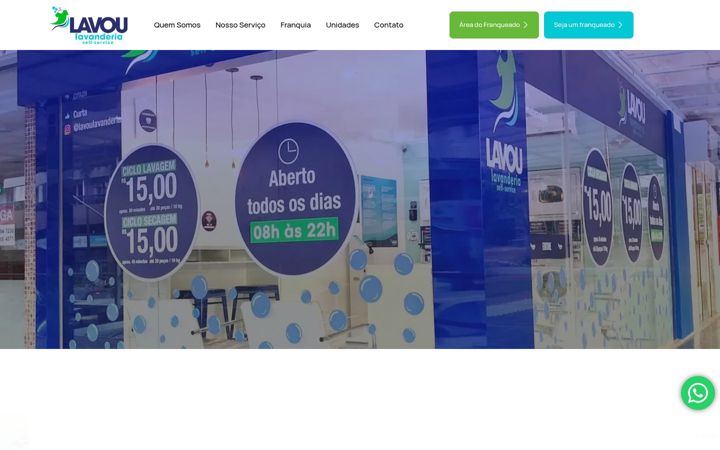 Screenshot of lavoulavanderia.com.br