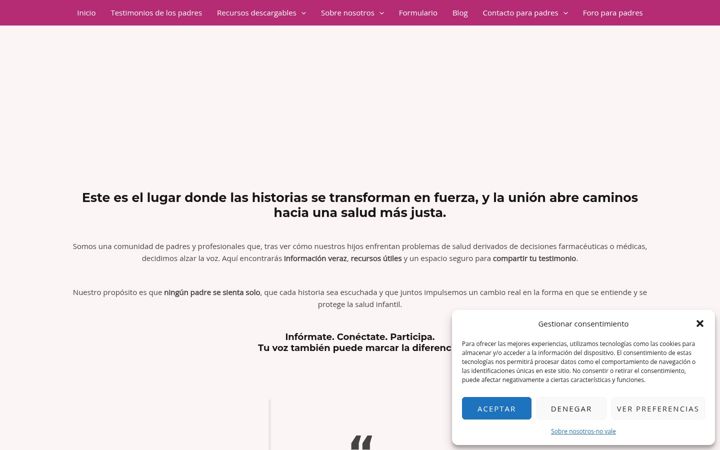 Screenshot of lavozdelospadres.com