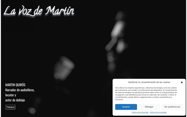 Screenshot of lavozdemartin.com