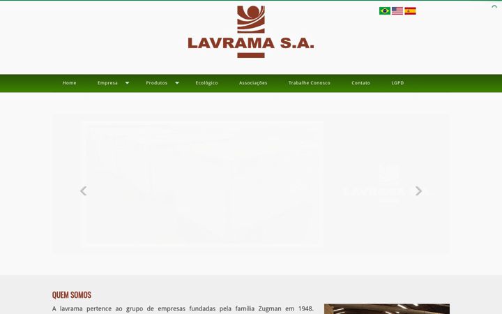 Ekraanipilt saidist lavrama.com.br