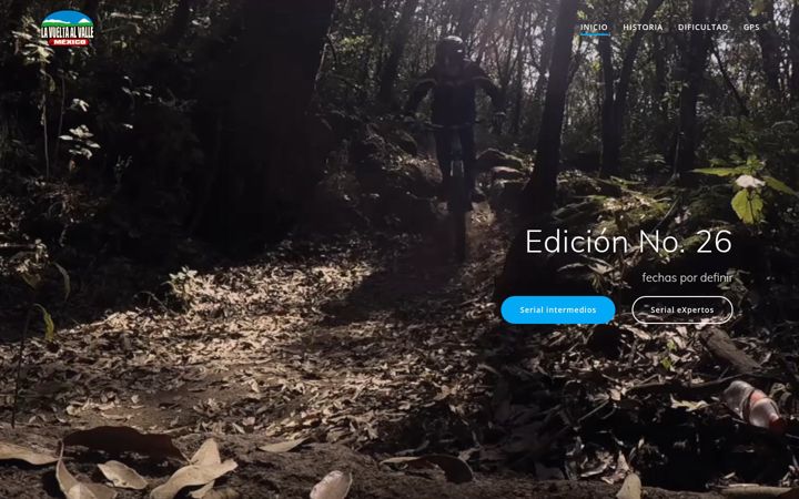 Screenshot of lavueltaalvalledemexico.com