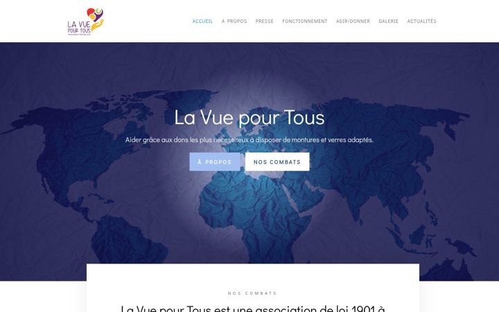 Screenshot of lavuepourtous.com