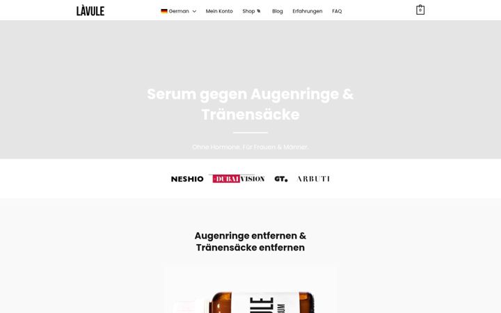 Screenshot of lavule.com