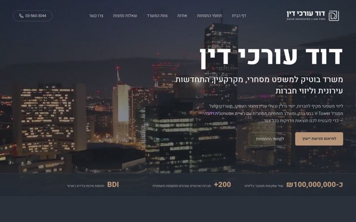 Screenshot of law-david.com