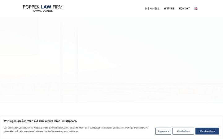 Screenshot of law-poppek.de