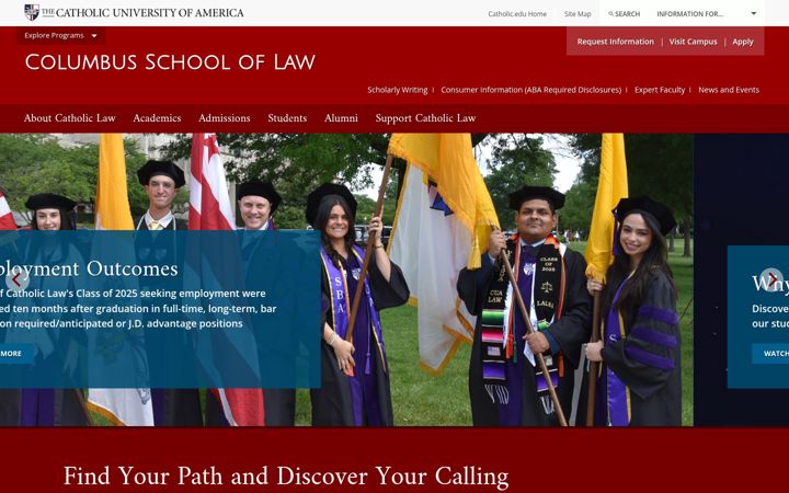 Screenshot of law.edu