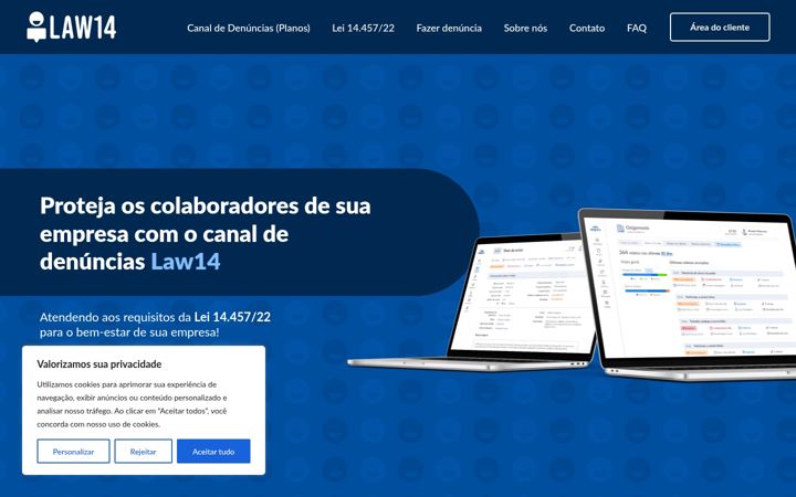 Screenshot of law14.com.br