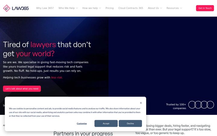 Screenshot of law365.co
