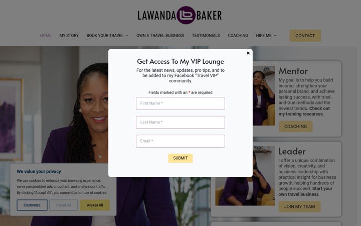Screenshot of lawandabaker.com