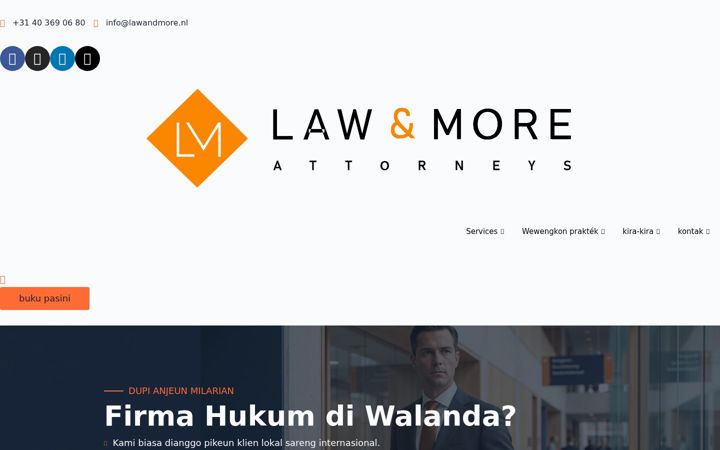 Screenshot of lawandmore.international