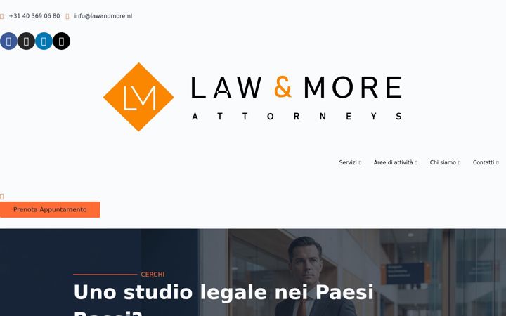 Screenshot of lawandmore.it