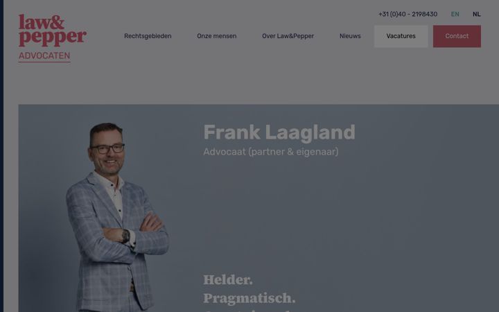 Screenshot of lawandpepper.com