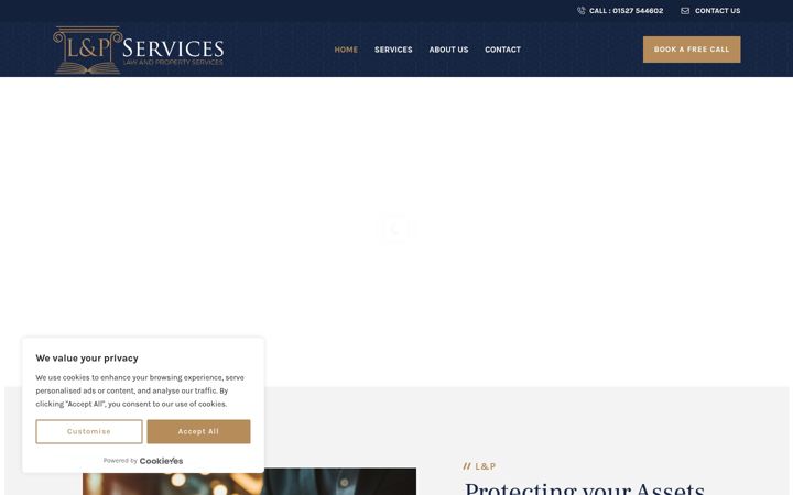 Screenshot of lawandpropertyservices.co.uk