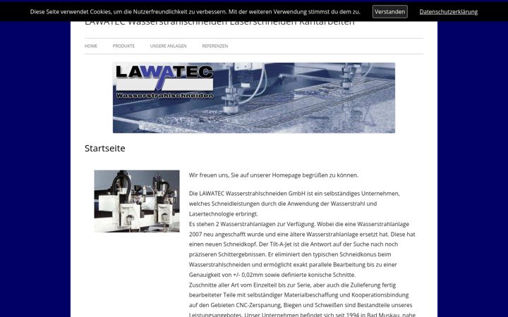 Screenshot of lawatec.eu