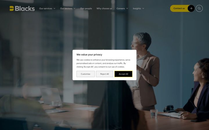 Screenshot of lawblacks.com