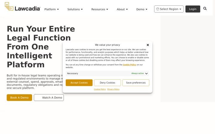 Screenshot of lawcadia.com
