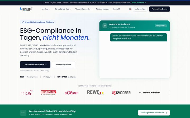 Screenshot of lawcode.eu
