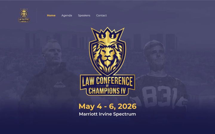 Screenshot of lawconferenceofchampions.com