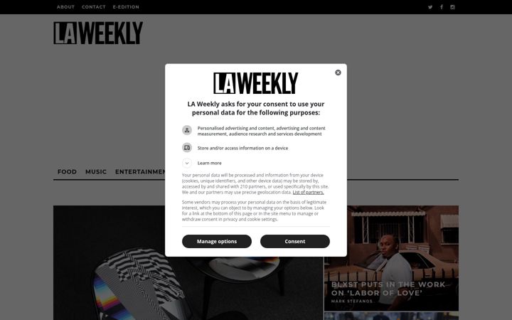 Screenshot του laweekly.com