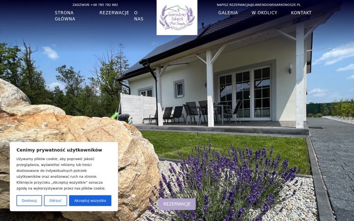 Screenshot of lawendowekarkonosze.pl