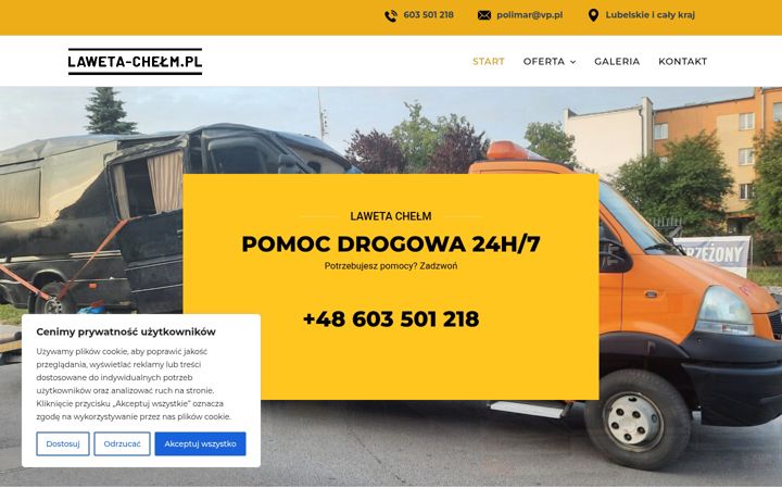 Screenshot of laweta-chelm.pl
