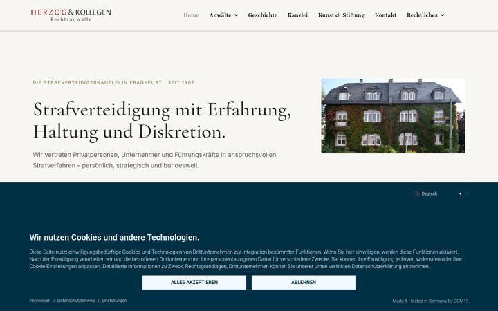 Screenshot of lawfirm.de