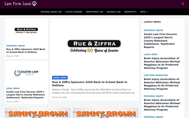 Screenshot of lawfirmlocal.com