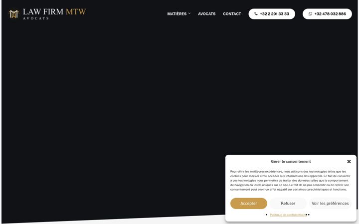 Screenshot of lawfirmmtw.be
