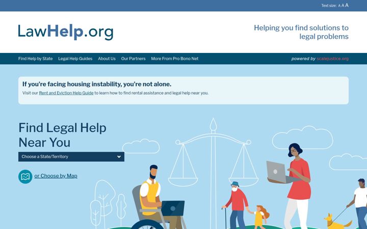 Screenshot of lawhelp.org
