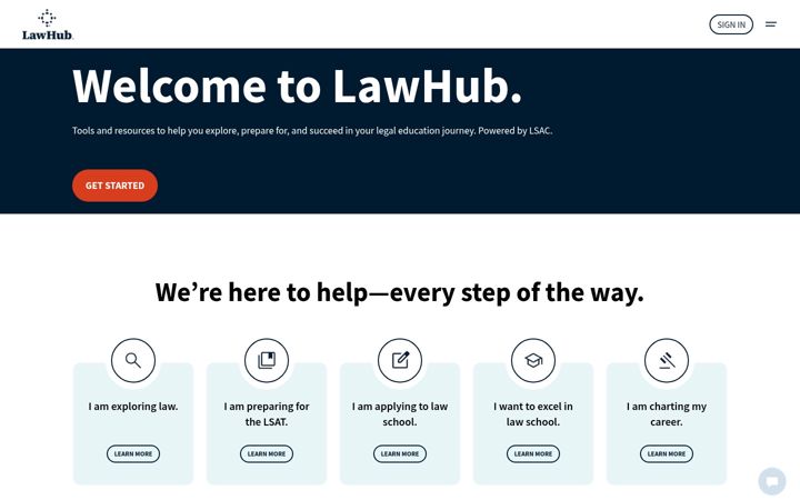 Screenshot of lawhub.org