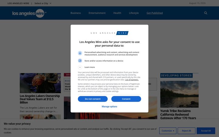 Screenshot of lawire.com