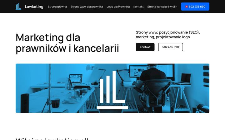 Screenshot of lawketing.pl