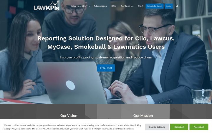 Screenshot of lawkpis.com