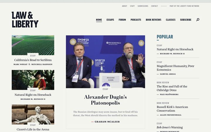 Screenshot of lawliberty.org