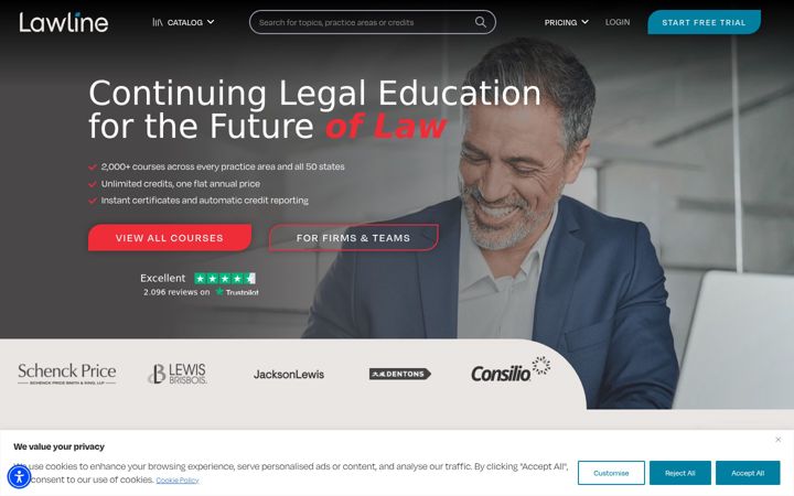 Posnetek zaslona lawline.com