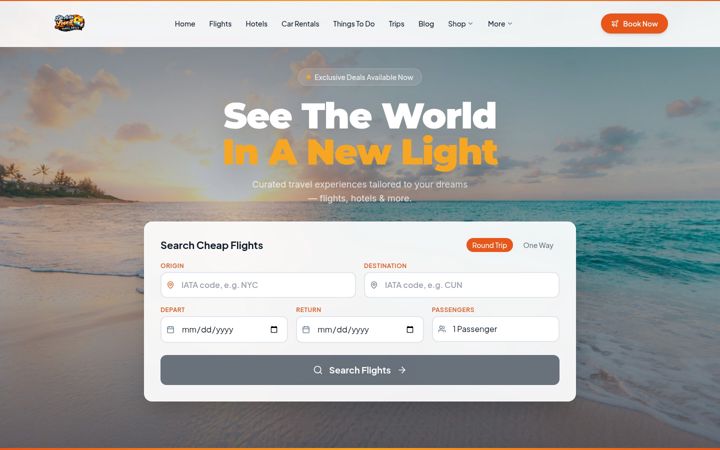 Screenshot of lawlitraveldeals.com
